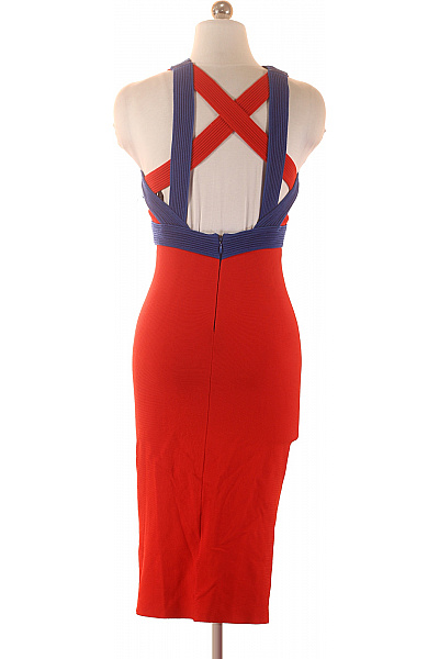 Elisabetta Franchi Červené koktejlové šaty bez rukávů bodycon s páskem Velikost EU 40 | Elisabetta Franchi | obrázek 2