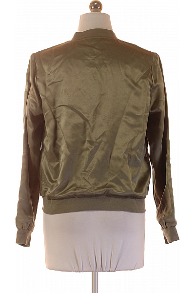 LAWRENCE GREY Dámská bomber bunda lesklá moderní zelená se zipem Vel. 34 | LAWRENCE GREY | obrázek 2