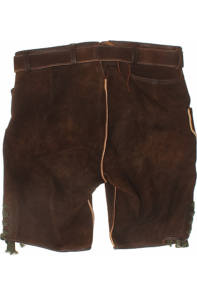 Kožené kraťasy s potiskem volnočasové krátké vintage Vel. 48 | Unimoda | obrázek 2