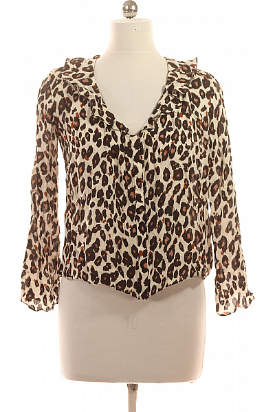 ZARA Dámská košile s dlouhým rukávem a potiskem leopardí vzor volná Vel. EU M | ZARA | obrázek 2