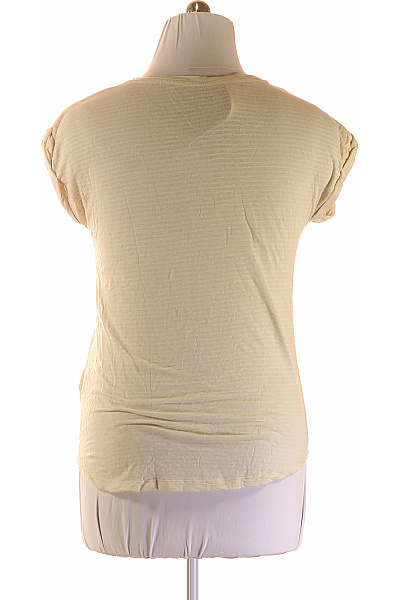 BOMBOOGIE Dámské pruhované tričko s krátkým rukávem basic žluté Velikost EU L | BOMBOOGIE | obrázek 3