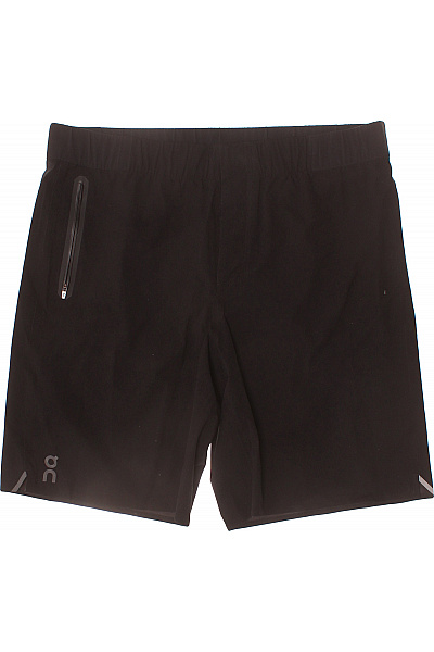 On  Pánské černé Sportovní Kraťasy S Kapsami A Zipem Vel. XXL