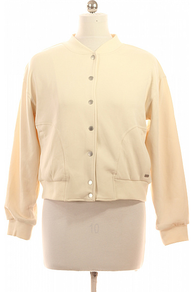 Scotch & Soda Dámská bomber mikina na knoflíky béžová jednobarevná streetwear Velikost M | Scotch & Soda | obrázek 2