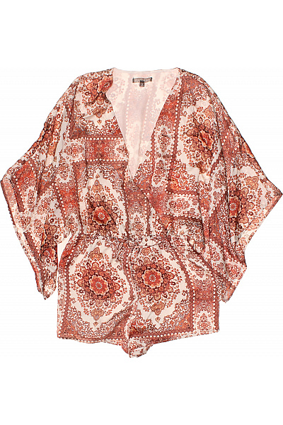 HONEY PUNCH dámský overal s krátkým rukávem vzorovaný Vel. M | HONEY PUNCH | obrázek 2