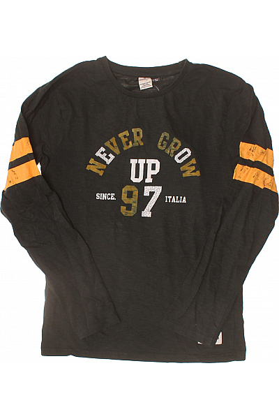 Vingino Dětské Tričko S Dlouhým Rukávem černé Bavlna Vel. 152