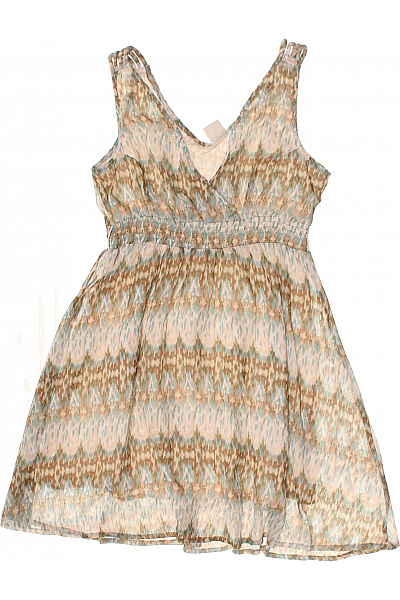OBJECT Šaty Bez Rukávů Letní Boho Vzorované Volnočasové Vel. 36