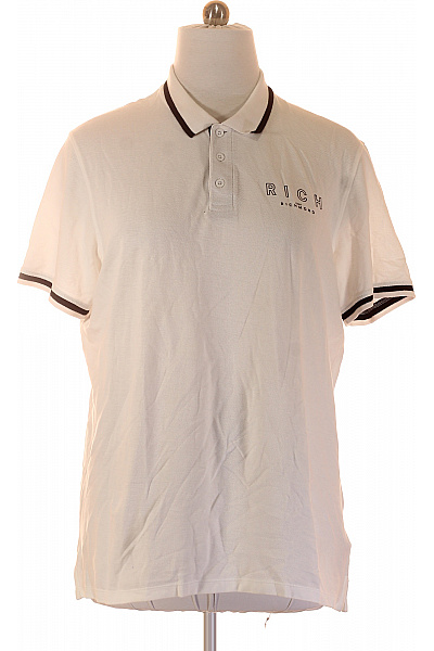 Richmond Pánské Polo Tričko S Krátkým Rukávem A Nápisem Vel. 3XL