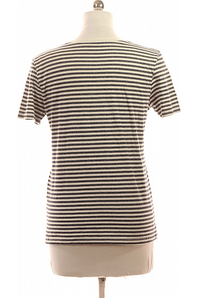 SELECTED Dámské tričko s krátkým rukávem pruhované basic bavlna Velikost EU M | SELECTED | obrázek 3