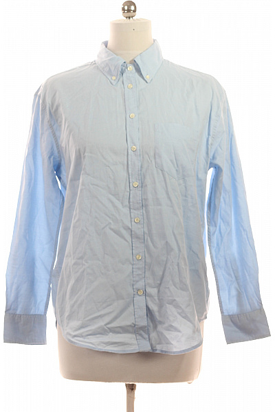 GANT Dámská Bavlněná Košile S Dlouhým Rukávem Modrá Ležérní Vel. EU 38