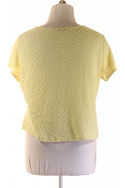 Per Una Dámské tričko žluté krátký rukáv vzorované Vel. EU 50 | Per Una | obrázek 3