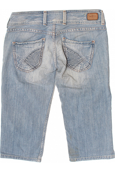 Pepe Jeans dámské džínové kraťasy pod kolena volnočasové s kapsami modré Vel. 27 | Pepe Jeans | obrázek 2