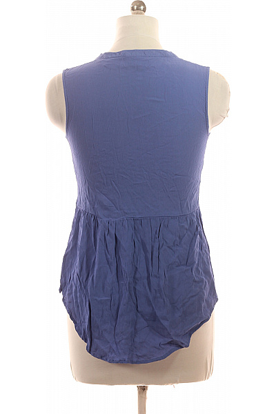 Per Una Dámská halenka bez rukávů modrá vyšívaná květinová Velikost EU 40 | Per Una | obrázek 3