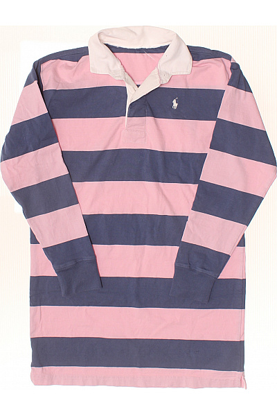 Ralph Lauren Chlapecké pruhované tričko růžové modré bavlna Velikost 12-14 | Ralph Lauren | obrázek 2
