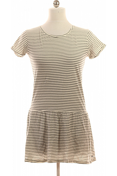 Pepe Jeans Dámské pruhované tričkové šaty s krátkým rukávem volnočasové bavlněné letní Vel. M | Pepe Jeans | obrázek 2