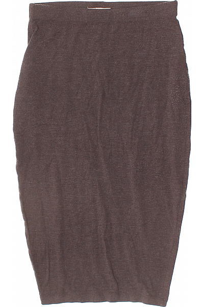 Hnědá Pouzdrová Sukně Ke Kolenům Elastická Velikost XS