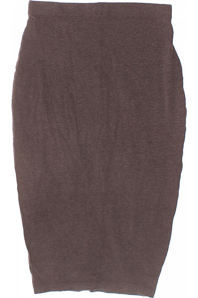 Hnědá pouzdrová sukně ke kolenům elastická Velikost XS | Unimoda | obrázek 2