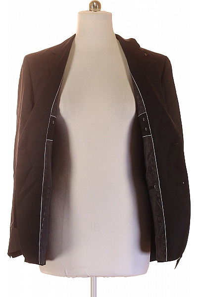 Digel Pánské sako elegantní bavlněné černé jednořadé Velikost 54 | Digel | obrázek 4