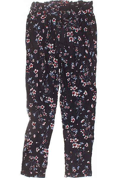 Gina Dámské Kalhoty Květované Volnočasové Viskózové Velikost 40