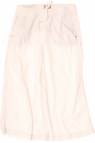 CAMBIO Bavlněné Volnočasové Kalhoty S Kapsami Bílé Vel. DE 38