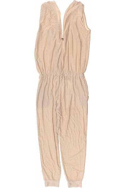 béžový overal bez rukávů s mašlí Velikost XS | Unimoda | obrázek 3