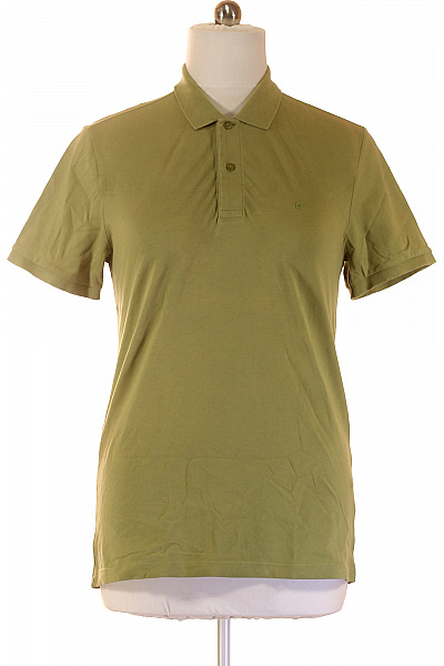 PIERRE CARDIN Pánské bavlněné tričko polo s krátkým rukávem jednobarevné khaki Vel. L | PIERRE CARDIN | obrázek 2