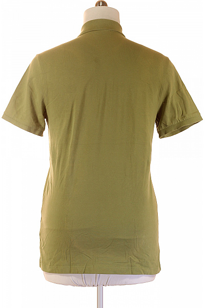 PIERRE CARDIN Pánské bavlněné tričko polo s krátkým rukávem jednobarevné khaki Vel. L | PIERRE CARDIN | obrázek 3