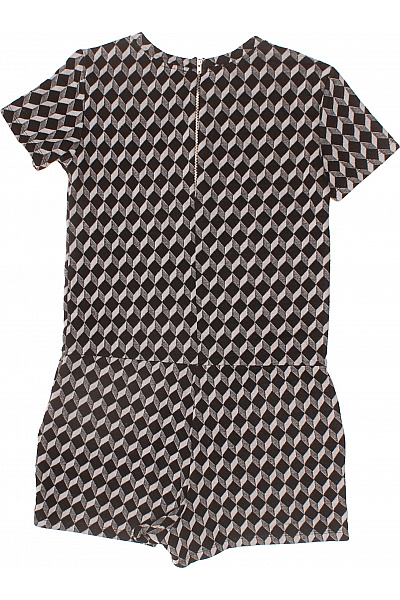 ZARA dámský černobílé overal krátký rukáv geometrický Vel. S | ZARA | obrázek 2