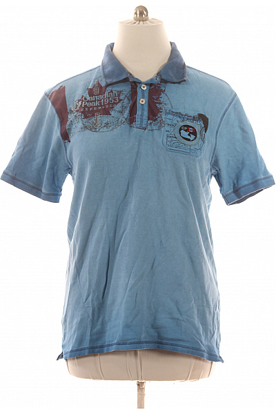 canadian-peak Pánské tričko s krátkým rukávem a potiskem modré Vel. 2XL | canadian-peak | obrázek 2