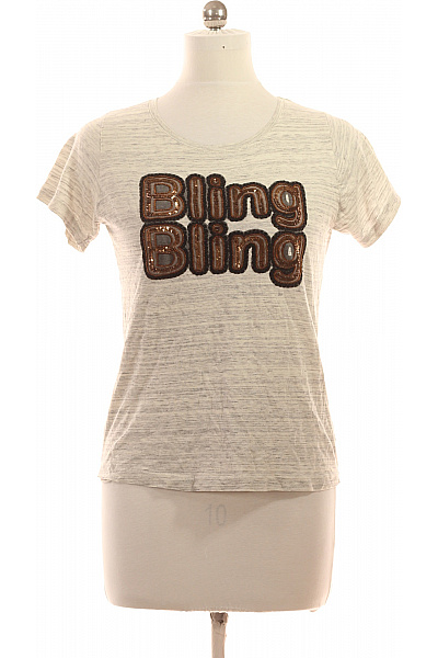 Essentiel Dámské Tričko S Krátkým Rukávem A Nápisem Vel. 1