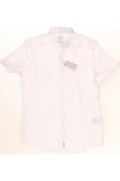 Hugo Boss Pánská lněná košile s krátkým rukávem elegantní business bílá Velikost 42 | Hugo Boss | obrázek 3