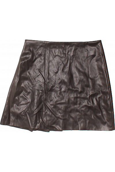 Dámská hnědá koženková minisukně plisovaná Velikost 38 | Unimoda | obrázek 2