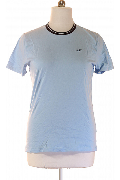 Hollister Pánské tričko s krátkým rukávem modré basic s výšivkou Vel. EU L | Hollister | obrázek 2