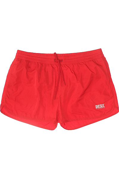 DIESEL Pánské červené Kraťasy Volnočasové Plážové Krátké Vel. 50