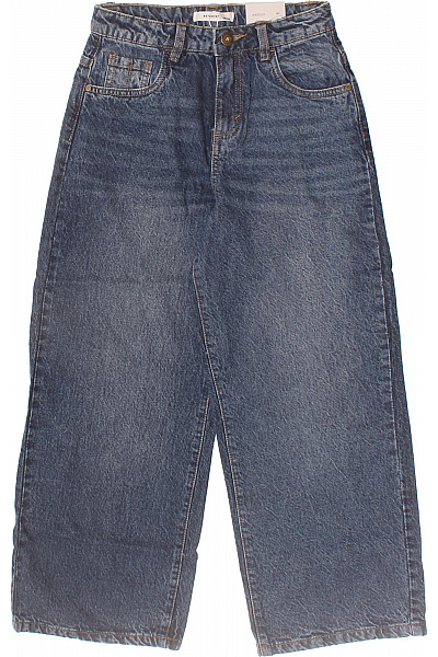 reserved Dívčí džíny modré bavlněné volné Vel. 140 | reserved | obrázek 2