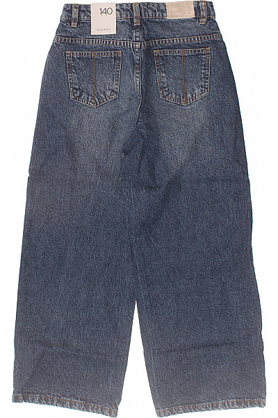 reserved Dívčí džíny modré bavlněné volné Vel. 140 | reserved | obrázek 3