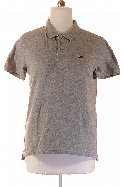 LEVIS Pánské tričko s límečkem a krátkým rukávem basic šedé Vel. l | LEVIS | obrázek 2