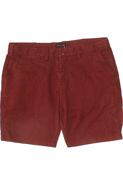 Pánské Bavlněné Kraťasy červené Volnočasové S Kapsami Velikost L