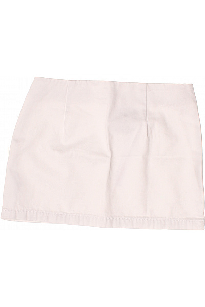 Dámská bílá bavlněná mini sukně rovná Vel. 36 | Unimoda | obrázek 3