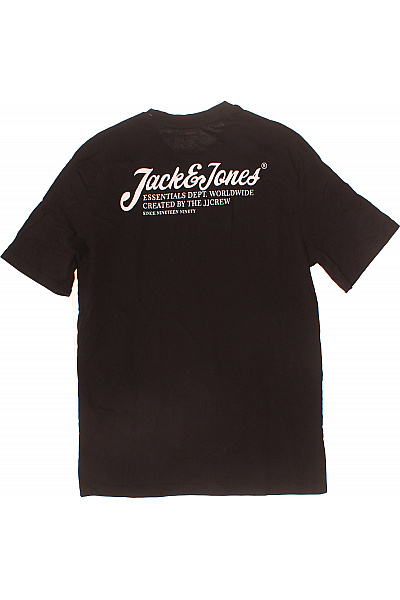 JACK & JONES Pánské tričko s krátkým rukávem a výšivkou basic černé Vel. EU L | JACK & JONES | obrázek 2