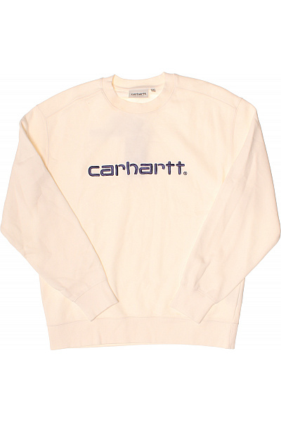 Carhartt Pánská Mikina S Dlouhým Rukávem A Výšivkou Béžová Vel. S