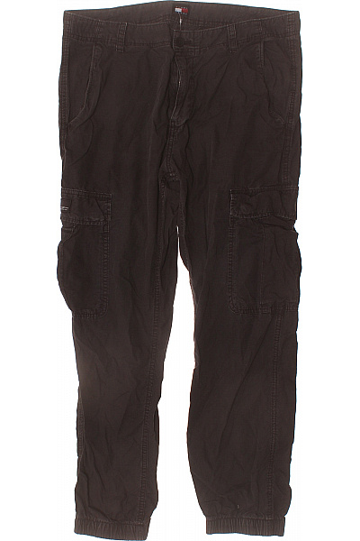 TOMMY HILFIGER pánské cargo bavlněné kalhoty volnočasové dlouhé hnědé s kapsami Velikost 33/30 | TOMMY HILFIGER | obrázek 2