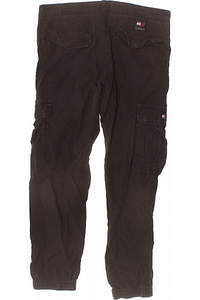 TOMMY HILFIGER pánské cargo bavlněné kalhoty volnočasové dlouhé hnědé s kapsami Velikost 33/30 | TOMMY HILFIGER | obrázek 3