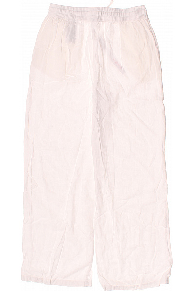 VERO MODA lněné volnočasové široké kalhoty bílé Vel. S | VERO MODA | obrázek 3