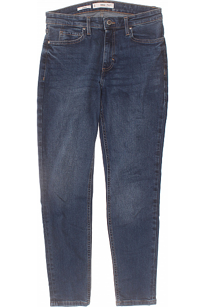 MANGO Dámské Džíny úzké Modré Strečové Velikost EU 40