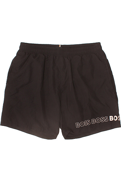 Hugo Boss Pánské černé Plavecké Kraťasy S Potiskem Vel. L