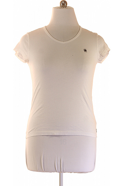 G-Star Dámské bílé tričko s krátkým rukávem basic bavlna Vel. L | G-Star | obrázek 2