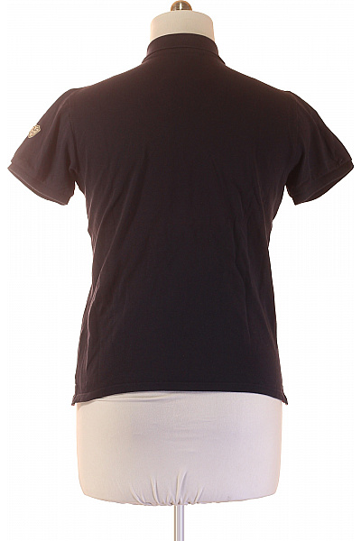 VERSACE Pánské tričko s krátkým rukávem a límečkem bavlněné černé Velikost M | VERSACE | obrázek 2