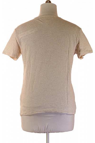 TOMMY HILFIGER Pánské tričko s krátkým rukávem basic bavlněné jednobarevné s nápisem Velikost M | TOMMY HILFIGER | obrázek 3