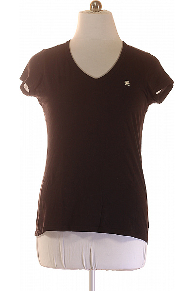 G-Star Dámské Tričko S Krátkým Rukávem Jednobarevné Basic Velikost L