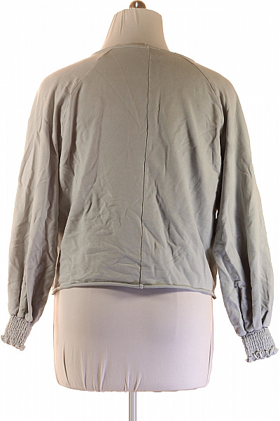 COTTON CANDY Dámská bavlněná halenka s dlouhým rukávem a výstřihem do V crop Vel. EU S | COTTON CANDY | obrázek 3